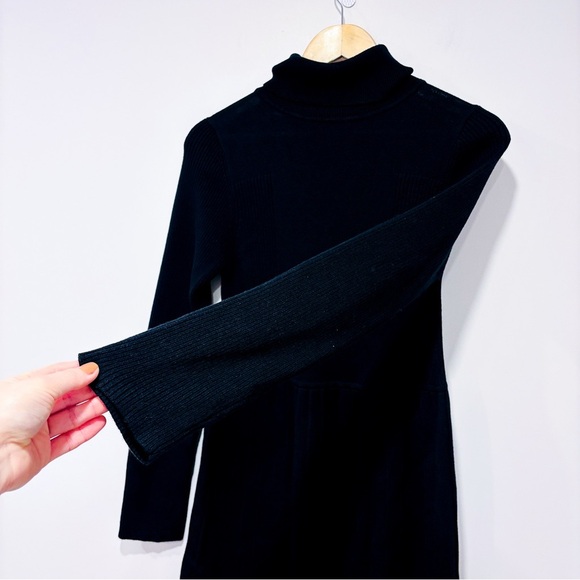 ADRIANNA PAPELL Black turtleneck knit dress | Classic chic * - Picture 5 of 8